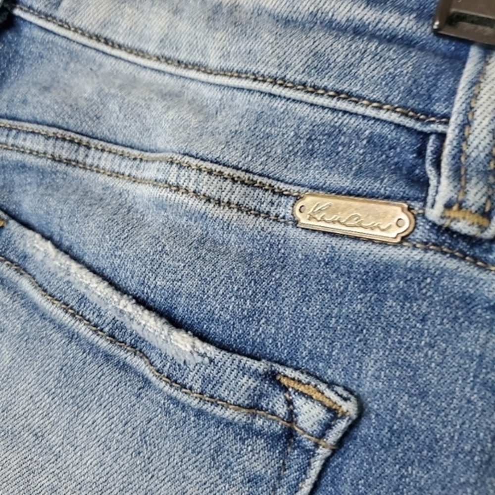 KanCan Signature Women's Mid Rise Ankle Skinny Jean in Cropped Stretch‎ Denim - Picture 8 of 12